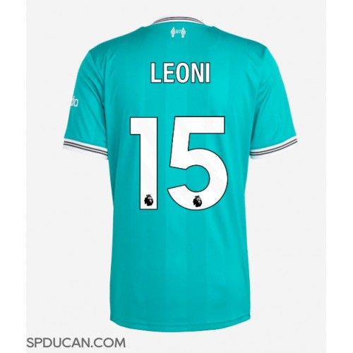 Muški Nogometni Dres Liverpool Giovanni Leoni #15 Rezervni 2025-26 Kratak Rukav
